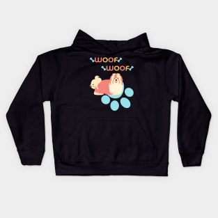 Havanese Dog Woof Woof Kids Hoodie